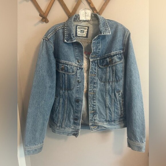 Vintage Lee trucker denim embroidery back dreamcatcher Apache Junction Arizona S - Picture 2 of 5